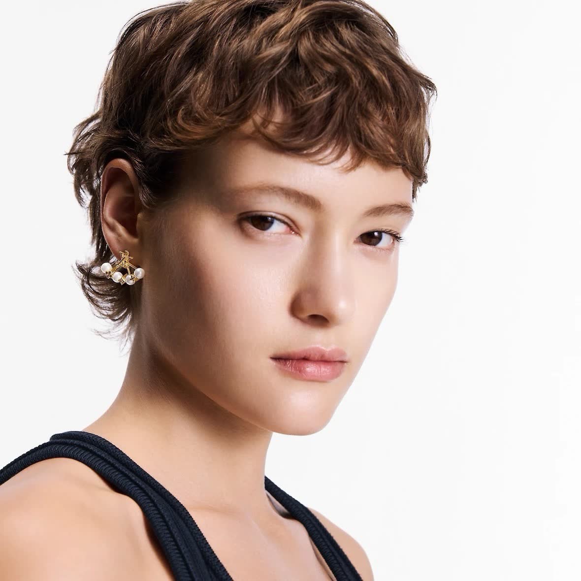 Louis Vuitton Minigram Pearls Earrings